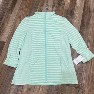 Croft & Barrow Striped 1/4 -Zip Sweatshirt